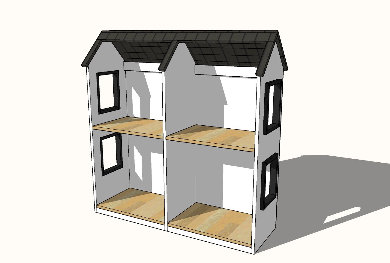 American doll shop house plans